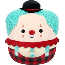 Squishmallows Original 12-Inch Ukee the Clown with Teal Hair and Black Bowler Hat