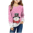 thumbnail image 2 of Girls' Autumn and Winter Printed Round Neck Long Sleeved Casual Hoodless Sweatshirt 18 Month Jacket 7-8 Years, 2 of 4