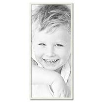 ArtToFrames 21" x 49" White Picture Frame, 21x49 inch White Wood Poster Frame (WOM-5140)