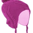 thumbnail image 2 of Peach Couture New Kids Youth Stylish & Warm Tribal Fall Winter Knit Trapper Hat Cap, 2 of 10