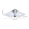 thumbnail image 2 of PAMINGONO 2pcs Garage Door Track Components Silver Iron Weather Resistance For Light Commercial Garage, 2 of 6