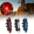 thumbnail image 2 of 3PCS USB Rechargeable LED Bike Tail Light - 4 Flashing Modes For Safety And Visibility - Mountain And Road Bicycle Taillight For Riding And Cycling, 2 of 7