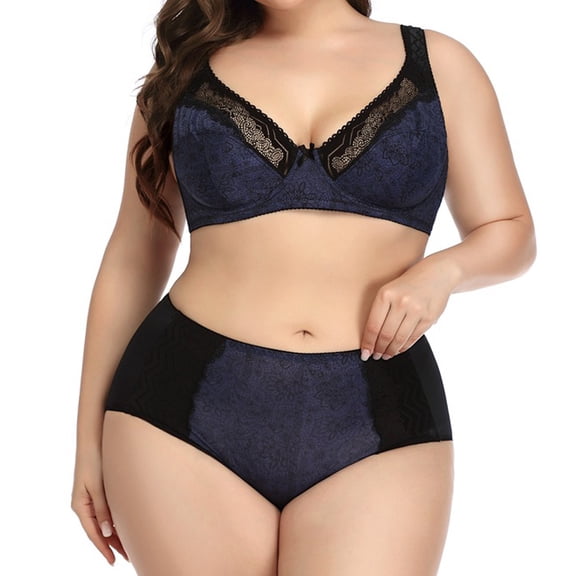 GaThRRgYP Bras for Women Clearance Women Yoga Sports Front Closure Extra-Elastic Breathable Lace Trim Bra Underwear Set