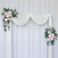 thumbnail image 4 of PENGXIANG Simulation Rose Eucalyptus Arch Flower Decoration Outdoor Wedding Corner Flower, 4 of 11