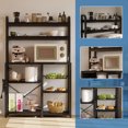 thumbnail image 5 of CazToi Industrial 6-Tier Bakers Rack with Power Outlet Ideal for Kitchen, Dining & Living Room, 5 of 8