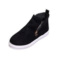thumbnail image 3 of YOUYEDIAN Boots for Women Fall Winter Platform Side Zipper Comfortable Flat Ankle Booties Round Toe Casual Non Slip Walking Shoes, 3 of 5