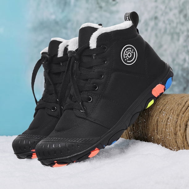 Botas de nieve Botas de algodón Moda infantil Senderismo para césped Vacaciones en casa (36) Negro Likrtyny Tenis De Mujer Tenis De Hombre