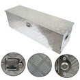 thumbnail image 4 of LABLT 49 inch Aluminum Diamond Plate Tool Box Pick Up Truck Bed Storage Chest Box RV Trailer Organizer Lock W/Key Silver, 4 of 6