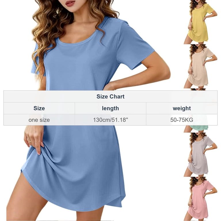 AGKIZG AGKIZG Women Summer Loose Mid Calf Nightdress Slim Daily Household Outdoor Casual Dress - Walmart.com AGKIZG AGKIZG Women Summer Loose Mid Calf Nightdress Slim Daily Household Outdoor Casual Dress - Walmart.com