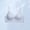 Blue, variant on Backless Seamless Bra, Women Solid Color Ice Silk Gathered Bralette, Thin Breathable U-Shape Back Design with Adjustable Straps, Cool Feeling Lingerie for Daily Party Dress Matching White M