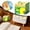 Green, variant on Glittery Semi-Transparent Sticky Notes, Full Adhesive Sticker Notes with Cute Box, 105 Sheets