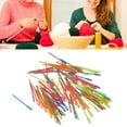 thumbnail image 4 of 3 Sets 100pcs Large Eye Plastic Needles Kids DIY Bright Colors Plastic Yarn Needles Large Eye Portable Plastic Sewing Needles 3.5in Hand Sewing Needles for Sewing Knitting Cross Wtitch, 4 of 9