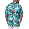 thumbnail image 2 of Men's Margaritaville Light Blue Kyle Busch Jungle Parrot Party Button-Up Shirt, 2 of 2