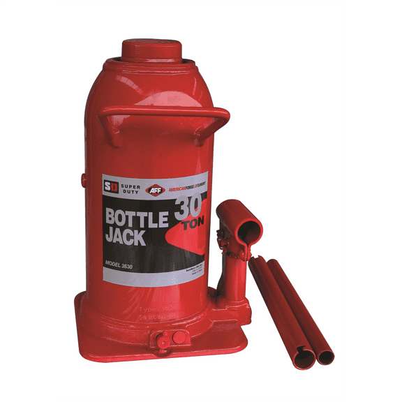 American Forge & Foundry Bottle Jack - 30 Ton Capacity - Manual - SUPER DUTY