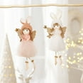 thumbnail image 6 of Christmas Angelic Doll Decoration, Exquisite Hanging Ornaments for Christmas Decorations or Tree Pendant 7.48x3.93 Inch White, 6 of 8