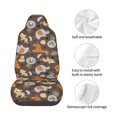 thumbnail image 4 of Wukai Cute Lion Tiger Full Set Car Seat Covers with Soft Padding Universal Auto Front Seats Protector and Cushion Mat, 4 of 5