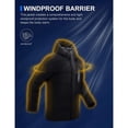 thumbnail image 4 of CAMEL Men Puffer Jacket with Hooded Parkas Thicken Padded Jacket Windproof Outdoor for Winter Coat, 4 of 6