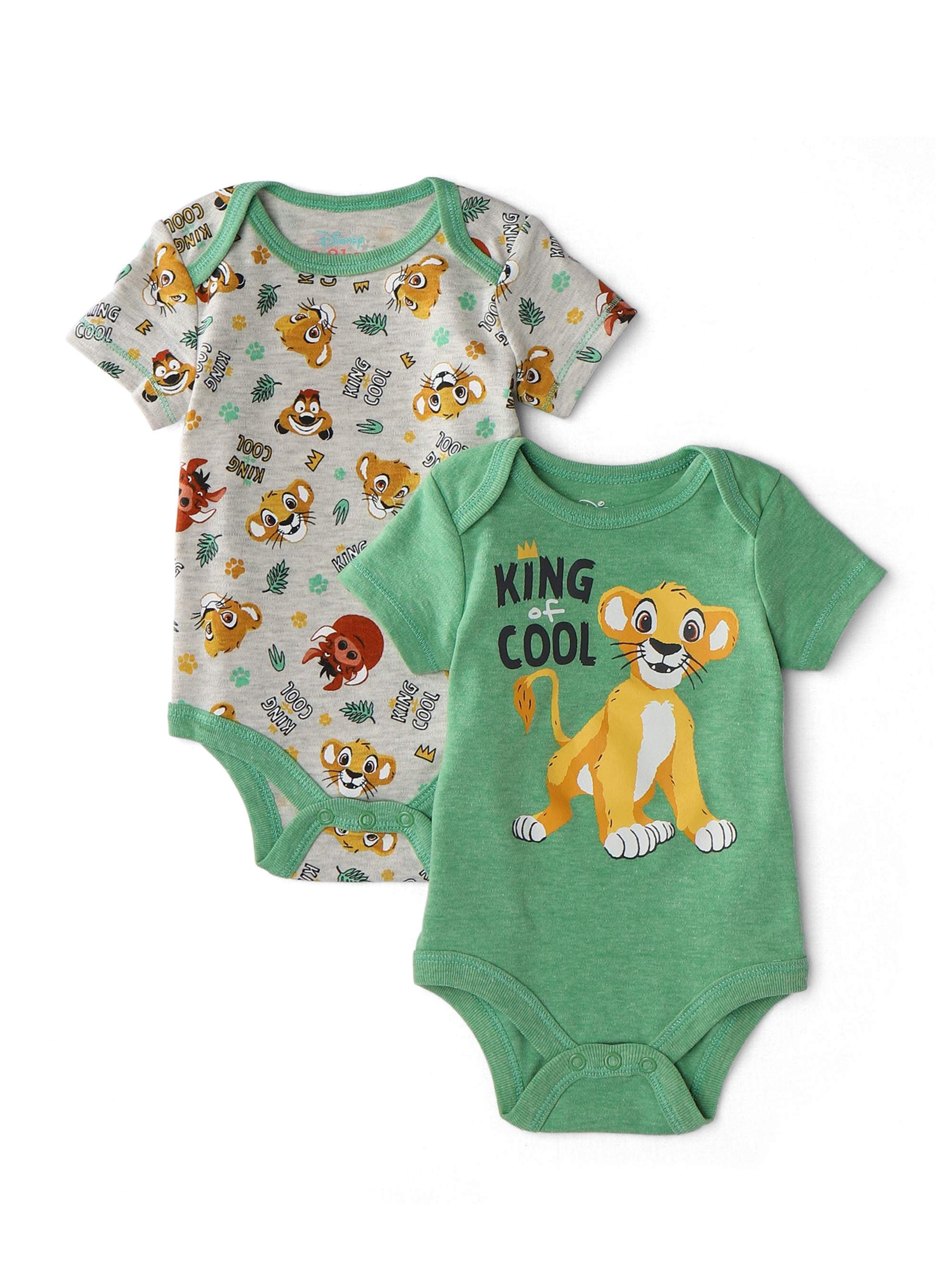 Lion King Baby Boy Graphic Bodysuits, 2 