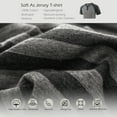 thumbnail image 2 of PURE ERA Jersey Knit 100% Cotton Striped Duvet Cover Set King Size Reversible Ultra Soft 3 Pc Bedding Charcoal Black Grey, 2 of 8