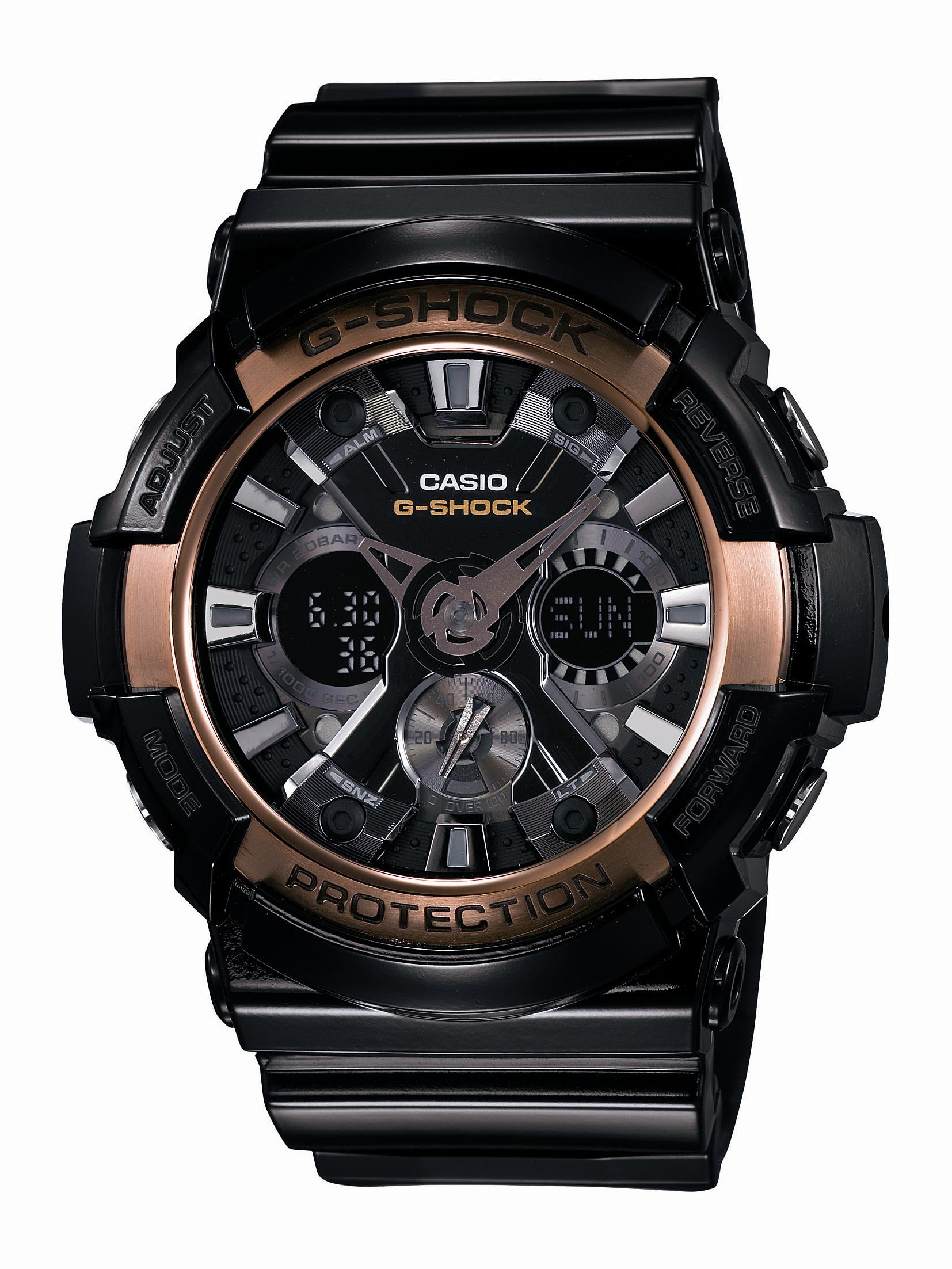 Casio g shock clearance black and rose gold
