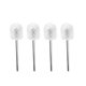 thumbnail image 1 of 4 cepillos de baño de acero inoxidable con cerdas de plástico, accesorio de limpieza para baño (blanco), 1 of 5