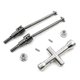 thumbnail image 1 of Rear CVD Drive Shaft Set for SCY 16101 16102 16103 16201 Pro 1/16 Brush RC Car Upgrades Parts, 1 of 5