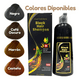 thumbnail image 2 of Shampoo Cubre Canas Natural Tinte Retoque Cabello 500ml Café Oscuro, 2 of 7