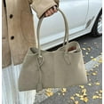thumbnail image 3 of Trendy Suede Shoulder Bag for Women Casual Purse Large Tote Bag Handbag Top Handle Satchel Commuter Underarm Bags, 3 of 19