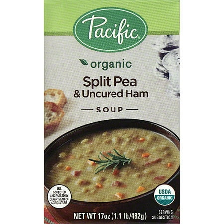 Pacific Organic Split Pea & Uncured Ham Soup, 17 oz, (Pack of (Best Pea And Ham Soup)