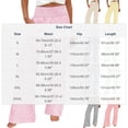 thumbnail image 3 of Abomasnow Women's Lounge Pants Elastic High Waist Wide Leg Striped Pants Casual Soft Workout Comfy Loose Pants with Pockets, 3 of 8
