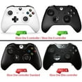 thumbnail image 3 of eXtremeRate Textured Blue Back Panels, Comfortable Non-Slip Side Rails, 3D Splashing Handles, Game Improvement Replacement Parts for Microsoft Xbox One X & One S Controller, 3 of 7