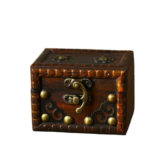TIELUTT Jewelry Large Chest Collectibles Keepsakes Wooden Storage Decorative for Jewelry Pearl Trinkets Pan Ornament Christmas Decorations Ornament Cute Christmas Ornament Sparkly Ornament