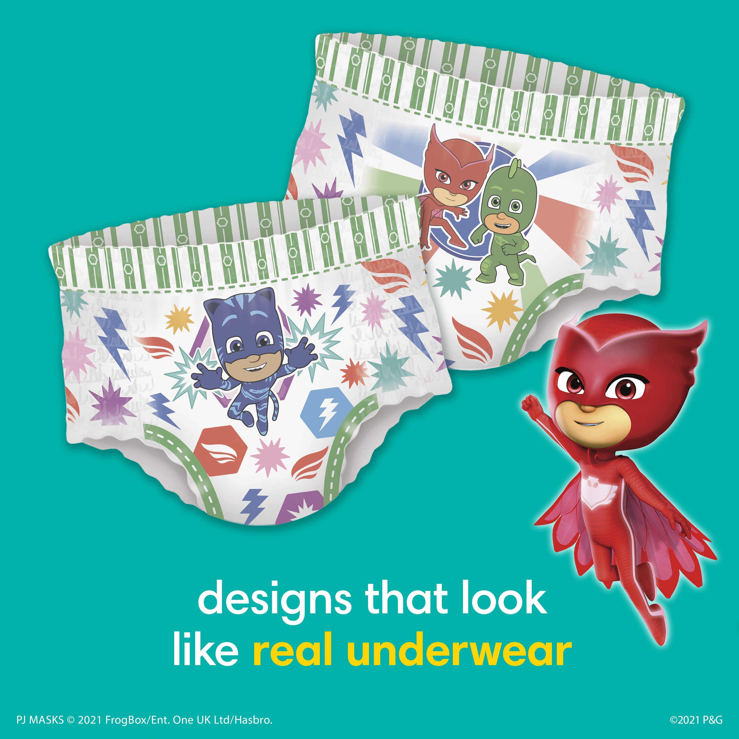 Pampers Easy Ups PJ Masks Training Pants Boys Size 3T/4T 22 Count
