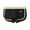 Black, variant on zeranth Men Boxer Underwear Mid-rise Elastic Waistband Patchwork Color Shorts Briefs U-convex Ribbed Panties Daily Wear