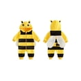 thumbnail image 2 of RUINIXCW Newborn Baby Girl Boy Halloween Bee Costume Cosplay Outfit Infant Fall Winter Clothes Snowsuit Fleece Jumpsuit Long Sleeve Zip Hooded Romper, 2 of 10
