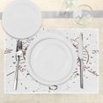 thumbnail image 3 of Ambesonne Compass Place Mats Set of 4, Retro Paint Splashes, Standard Size, Umber, 3 of 6