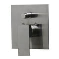 thumbnail image 6 of ALFI brand AB5601-BN Brushed Nickel Shower Valve Mixer with Square Lever Handle and Diverter, 6 of 7