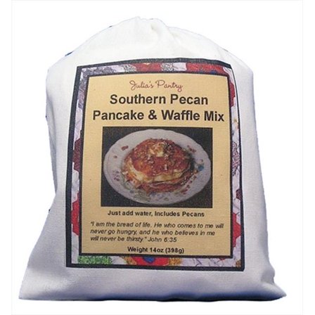 Julias Pantry  Southern Pecan Pancake & Waffle Mix Cloth Bag 12oz, Pack of 3