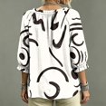 thumbnail image 4 of Women's Polka Dot Top Boho V Neck Lace Shirt Trendy Blouses Beach Vacation Clothes, 4 of 5