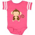 thumbnail image 3 of Inktastic Happy Monkey Boys or Girls Baby Bodysuit, 3 of 5