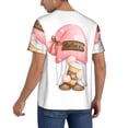 thumbnail image 2 of Zufioo Coffee Gnome (1) Print Men's Baseball Short Sleeve, Moisture Wicking Button-Down Hip Hop Tee-4X-Large, 2 of 7