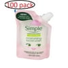 Simple Kind To Skin Moisturizing Facial Wash Squeeze Me Pouch (Travel Size)- 100 PACK