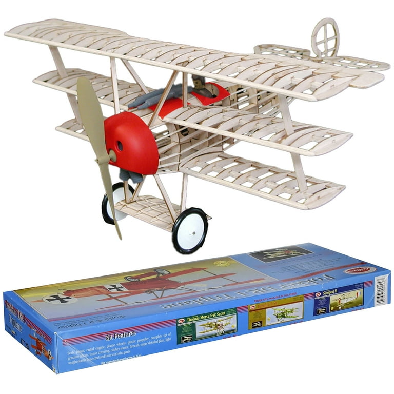 米国Guillow社バルサモデルキットFOKKER DR-I TRIPLANE Fokker DR-1 Triplane - Paul K. Guillow, Inc.