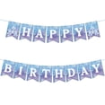 thumbnail image 1 of Banner de cumpleaños Neyeidru Frozen con forma de copo de nieve para invierno, 1 of 7