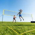 thumbnail image 2 of Soozier Portable Volleyball Net Set with Adjustable Height Steel Poles, 2 of 10