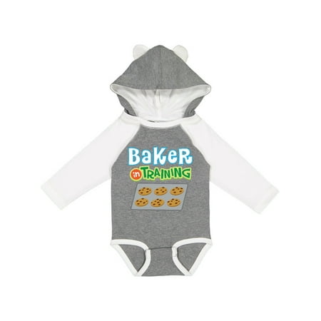

Inktastic Baker in Training Baking Gift Baby Boy or Baby Girl Long Sleeve Bodysuit
