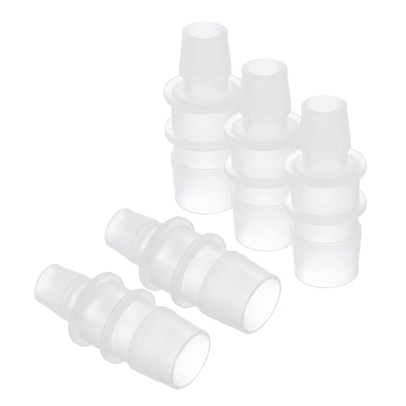 Uxcell 5pcs 3/8" to 3/4" Plastic Hose Barb Fitting Splicer for Garden Water Fuel Line