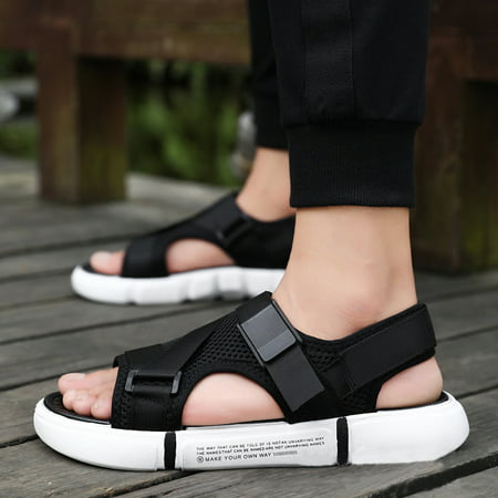 Men Sandals Anti-Slip Breathable Open Toe Casual for Summer Beach ...