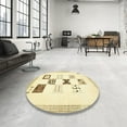 thumbnail image 3 of Ahgly Company Indoor Rectangle Abstract Metallic Gold Solid Area Rugs, 2' x 4', 3 of 6