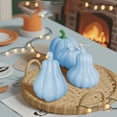 thumbnail image 5 of Boovnll Halloween Pumpkins, 6Pcs Artificial Hanging Pumpkins Halloween Fall Decoration Pumpkin Decor for Indoor Outdoor Home Thanksgiving Halloween Party Supplies, Halloween Decorations - Blue, 5 of 6